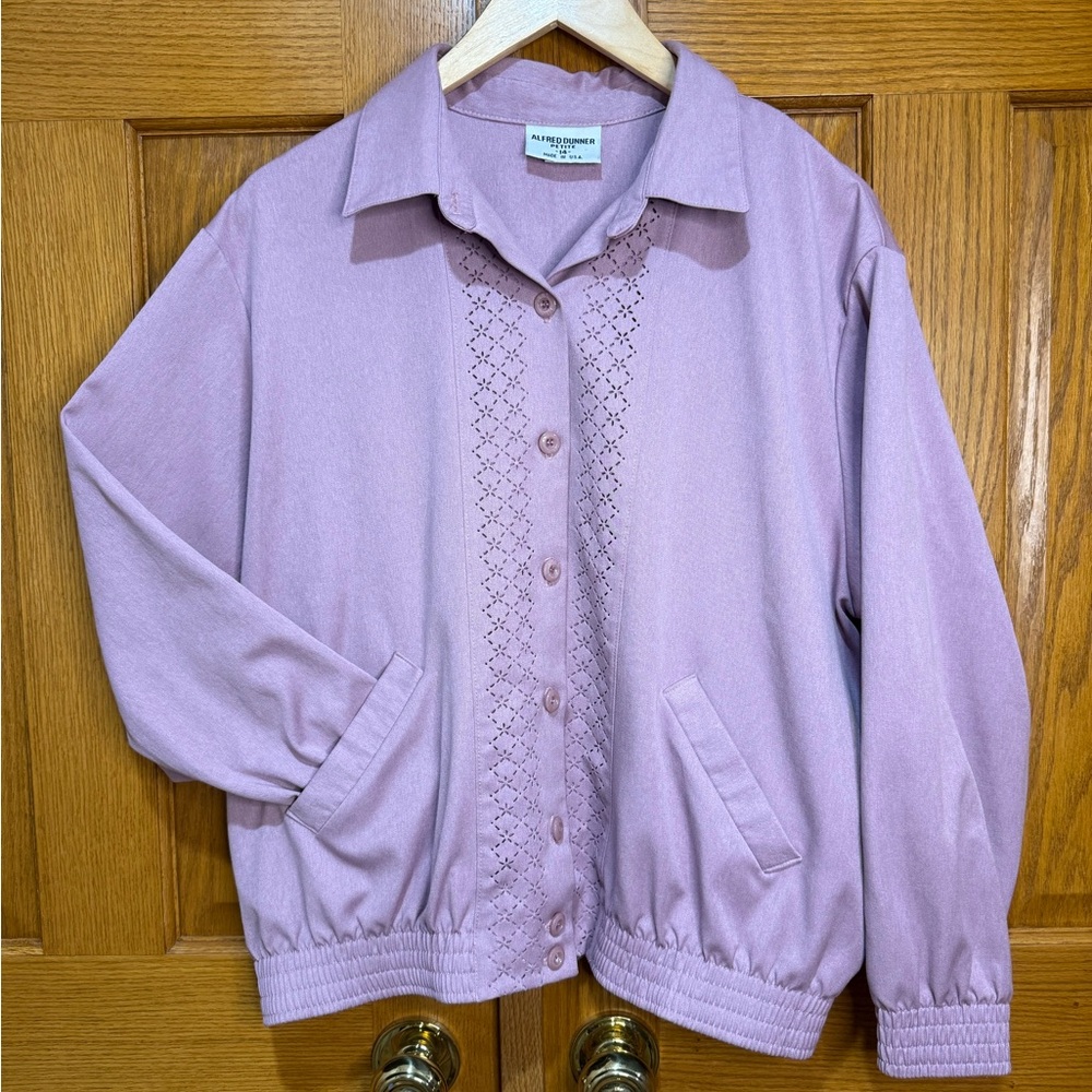 Alfred Dunner Button-Up Light Weight Women's Jacket/Blouse Size 14 Petite